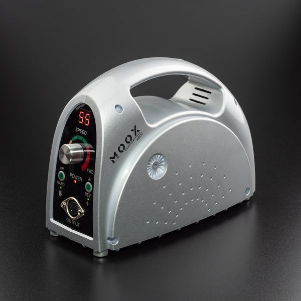Фрезер Мокс X806 на 80W - 55000 об/хв (срібний/silver) для зняття матеріалу та обробки кутикули 000605 фото