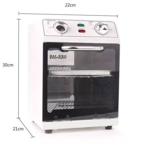 Сухожарова шафа біла SM-220 на 600W для стерилізації манікюрних і косметологічних інструментів 000815 фото