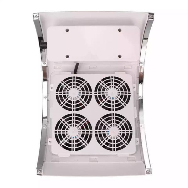 Маникюрная настольная вытяжка 838-4 (80W) на 4 мотора белого цвета 000706 фото