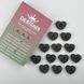 Чорний двосторонній міні баф Nail Buff Heart Mini Дизайнер "серце" 180/240 грит для шліфування нігтьової пластини 007370 фото 3