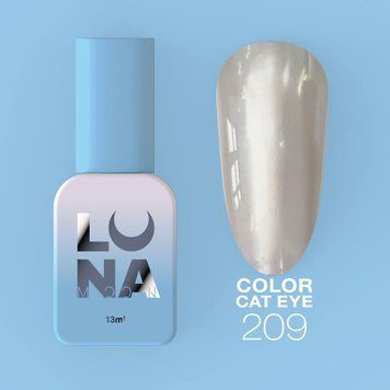 Гель-лак "Шовкове котяче око" LunaMoon Color Cat Eye 13 мл для манікюру та педикюру №209 002541 фото