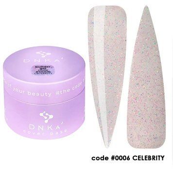 Моделирующий гель DNKa' Builder Gel #0006 Celebrity на 30 мл для укрепления ногтей 002202 фото