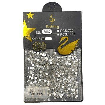 Стразы SS 12 CRY для дизайна и декора ногтей 003554 фото