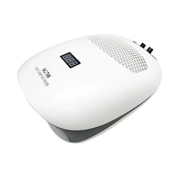 Фрезер-вытяжка SG708 3в1 на 20W - 35000 об/мин (белая) + лампа для маникюра и педикюра 000749 фото