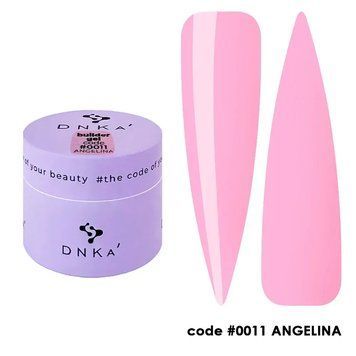 Моделирующий гель DNKa' Builder Gel #0011 Angelina на 15 мл для укрепления ногтей 002149 фото