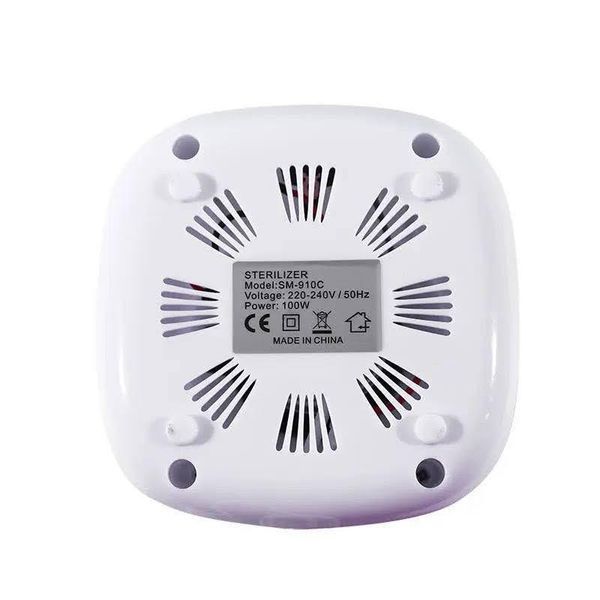 Кварцовий стерилізатор білий SM-910C на 100W для дезінфекції та стерилізації манікюрних і косметологічних інструментів 000861 фото