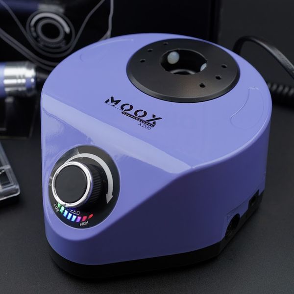 Фрезер Мокс X200 на 70W - 50000 об/мин (фиолетовый/purple) для маникюра и педикюра 000528 фото