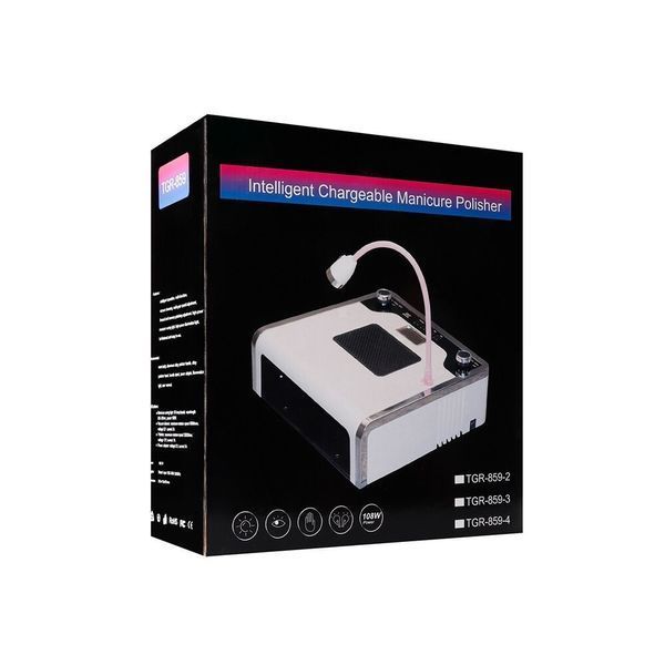 Фрезер-витяжка TGR-859 4в1 на 100W &ndash; 45000 об/хв + LED лампа + лампа освещения (5 W) для маникюра и педикюра 000205 фото