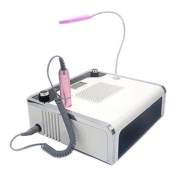 Фрезер-витяжка TGR-859 4в1 на 100W &ndash; 45000 об/хв + LED лампа + лампа освещения (5 W) для маникюра и педикюра 000205 фото