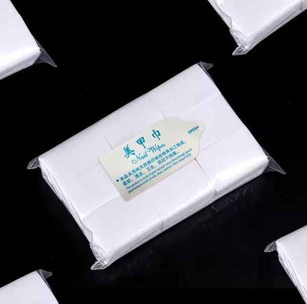 Безворсовые одноразовые салфетки Nail Wipes для снятия липкого слоя с ногтей 007195 фото