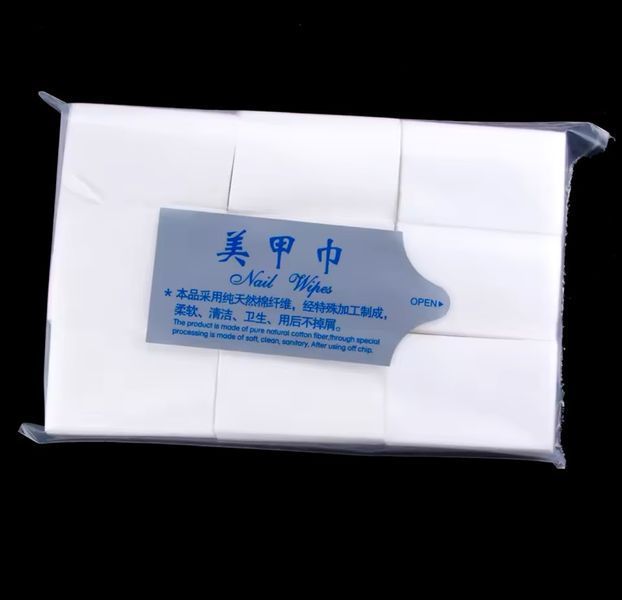 Безворсовые одноразовые салфетки Nail Wipes для снятия липкого слоя с ногтей 007195 фото