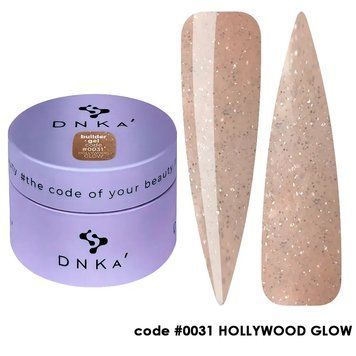 Моделирующий гель DNKa' Builder Gel #0031 HOLLYWOOD GLOW на 30 мл для укрепления ногтей 002227 фото