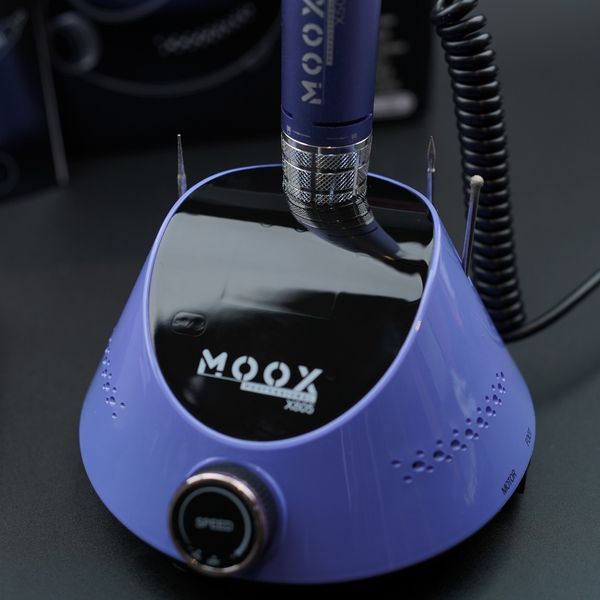 Фрезер Мокс X805 на 80W - 55000 об/хв (фіолетовий/purple) для зняття матеріалу та обробки кутикули 000600 фото