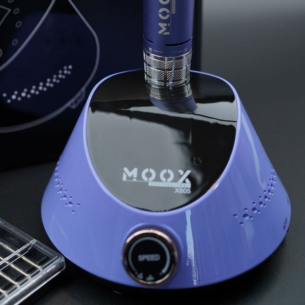 Фрезер Мокс X805 на 80W - 55000 об/хв (фіолетовий/purple) для зняття матеріалу та обробки кутикули 000600 фото