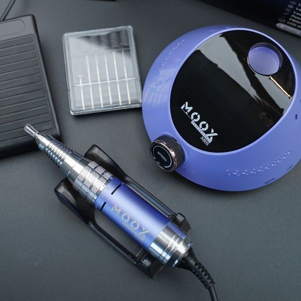 Фрезер Мокс X805 на 80W - 55000 об/хв (фіолетовий/purple) для зняття матеріалу та обробки кутикули 000600 фото