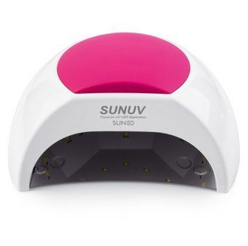LED UV лампа для маникюра SUNUV SUN 2C 48W Smart 2.0 (оригинал) белая с розовым 000317 фото