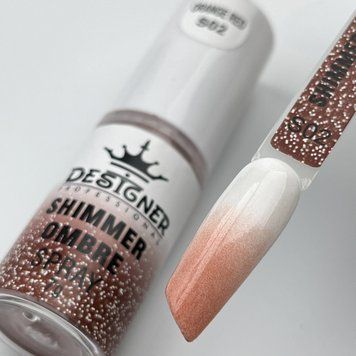 Спрей-пудра Orange red S02 для омбре Shimmer ombre spray Дизайнер (7г) для дизайна ногтей 007373 фото