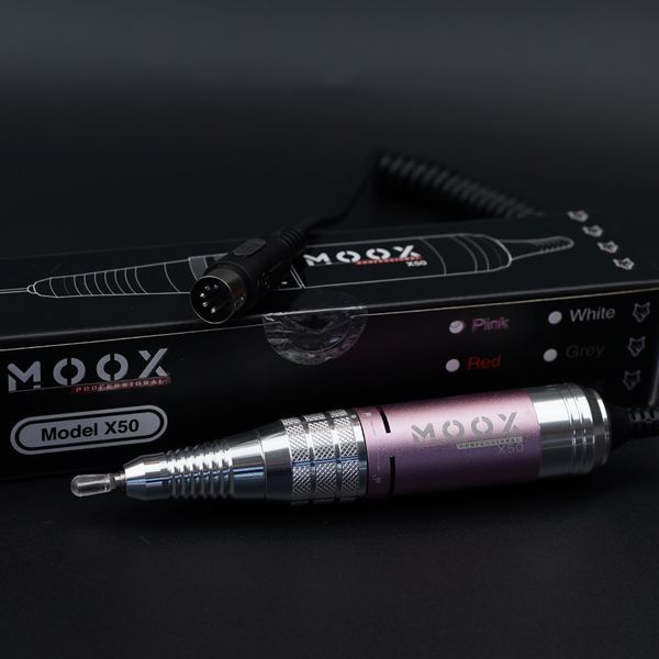 Сменная ручка для фрезера Мокс Х50 на 45000-55000 об/мин (розовая/pink) для обработки ногтей и кутикулы 000626 фото