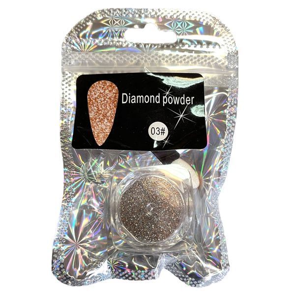 Світловідбиваюча втирка №03 (присипка, блиск) Diamond Powder для дизайну нігтів 003912 фото