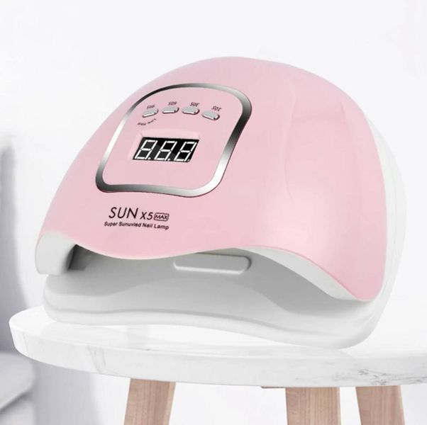 Лампа Sun X5 MAX UV/LED 120W (розовая) для сушки ногтей, гель-лака 000193 фото