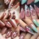 Гелеві тіпси 168 шт, 7 форм/уп Дизайнер 3D Diamond Mix Fast Gel Tips DX1 для нарощування нігтів 008612 фото 3