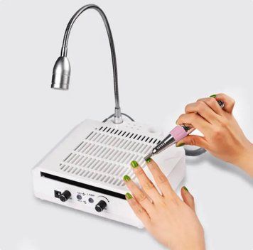 Фрезер-вытяжка YDJ-620 3в1 на 140W - 45000 об/мин (белая) + лампа-фонарик UV для маникюра и педикюра 000752 фото