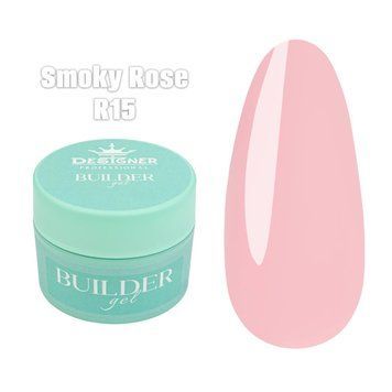 Моделирующий гель Builder Gel Дизайнер (Smoky rose R15, 15 мл) для наращивания и укрепления ногтей 008419 фото