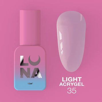 Рідкий гель LUNAMoon Light Acrygel №35&mdash; 13 мл для зміцнення та дорощування нігтів 001879 фото