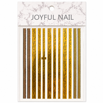 Наклейки для нігтів - 3D стикери №928 JOYFUL NAIL для дизайну нігтів на клейкій основі 003839 фото