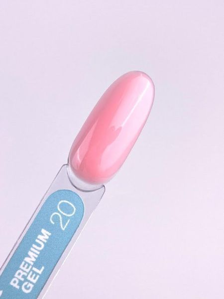 Гель LUNAMoon Premium Gel №20 на 30 мл для зміцнення, вирівнювання та нарощування нігтів 008591 фото