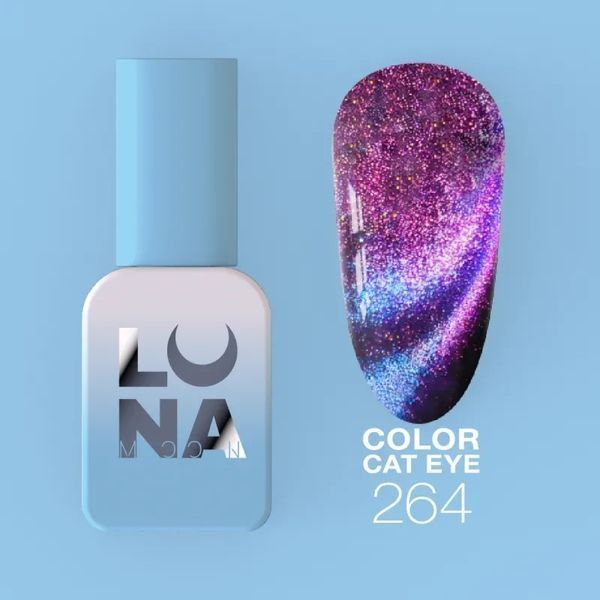 Гель-лак з ефектом "Котяче око" LunaMoon Color Cat Eye 8 мл для манікюру та педикюру №264 008004 фото