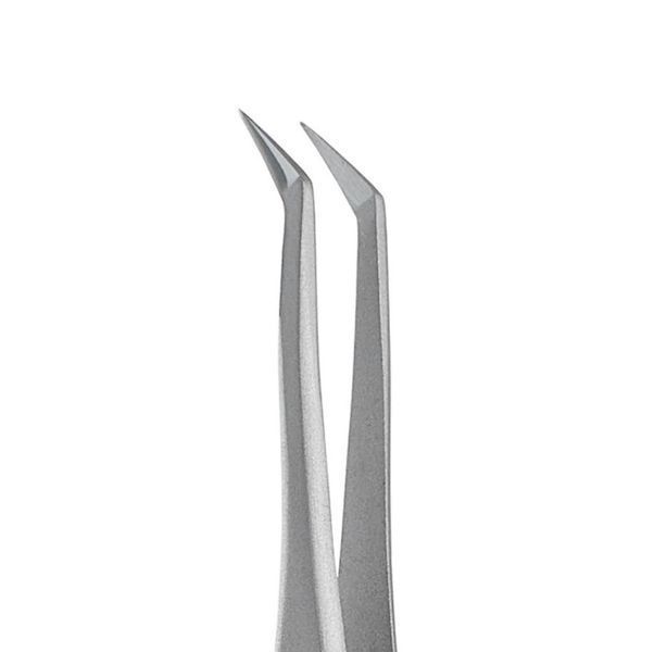 Staleks Pro Expert 40/1 - пінцет (L-подібний, 50&deg;) для вій з нержавіючої сталі 002862 фото