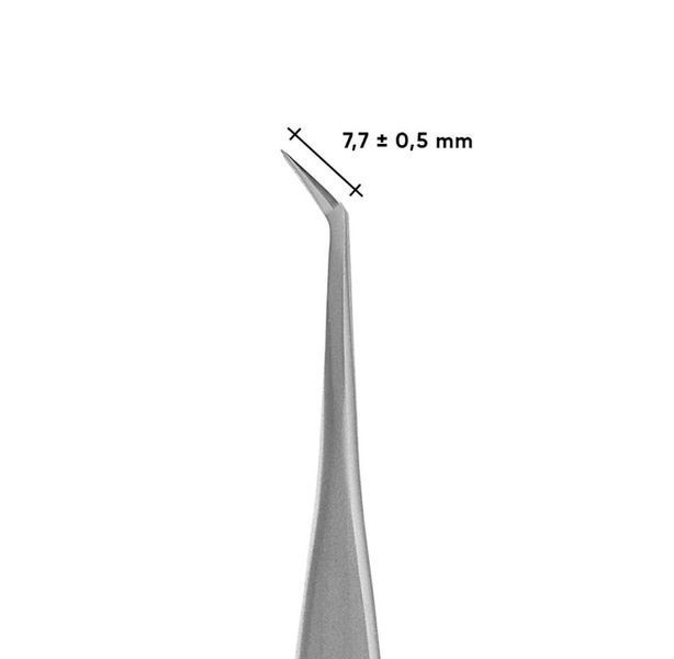 Staleks Pro Expert 40/1 - пінцет (L-подібний, 50&deg;) для вій з нержавіючої сталі 002862 фото