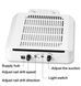 Фрезер-вытяжка YDJ-620 3в1 на 140W - 45000 об/мин (белая) + лампа-фонарик UV для маникюра и педикюра 000752 фото 9