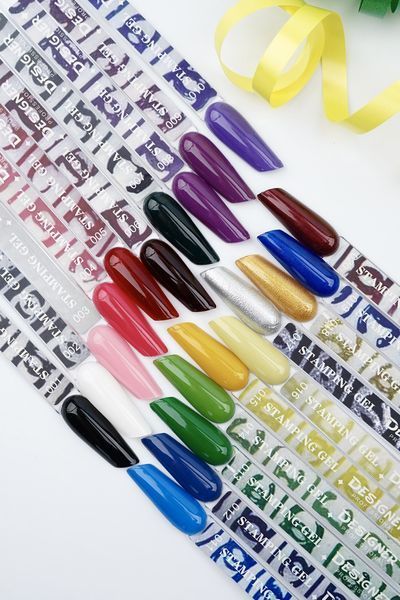 Лак-фарба Stamping Paint (Чорна №1) Дизайнер на 9 мл для стемпінгу 003395 фото