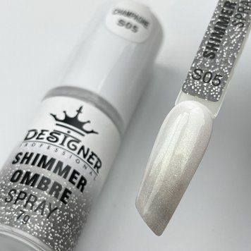 Спрей-пудра Champagne S05 для омбре Shimmer ombre spray Дизайнер (7г) для дизайна ногтей 007376 фото