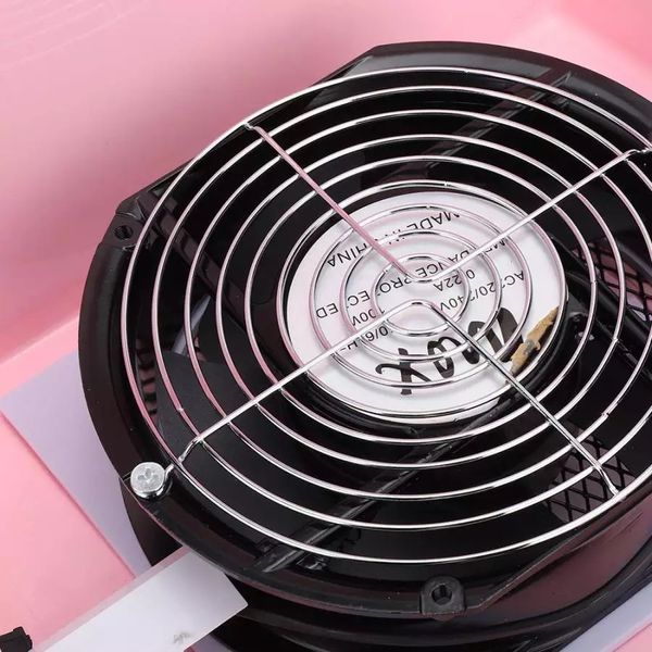 Настільна манікюрна витяжка MAX (120W) рожевого кольору для манікюру та педикюру 000709 фото