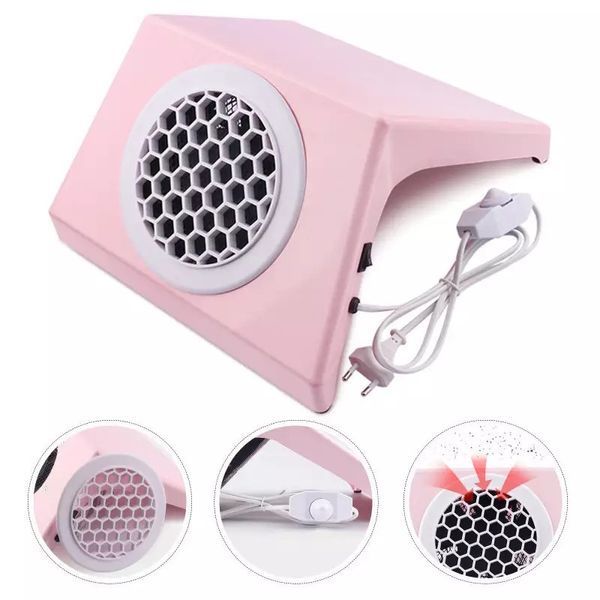 Настільна манікюрна витяжка MAX (120W) рожевого кольору для манікюру та педикюру 000709 фото
