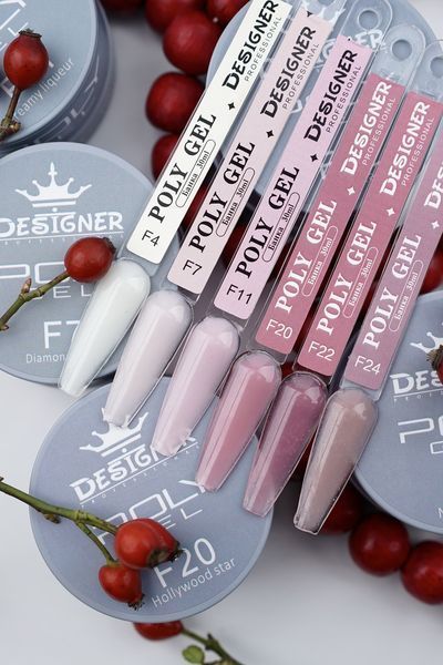 Полигель Дизайнер 30 мл Pretty tan в банке для наращивания и укрепления ногтей F22 008374 фото