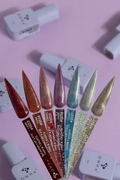 Гель-лак магнітний зі світловідбивним ефектом DNKa' Color Gel Polish Cat's Eye 1000&1 nights #0025 на 12 мл - для манікюру 002328 фото
