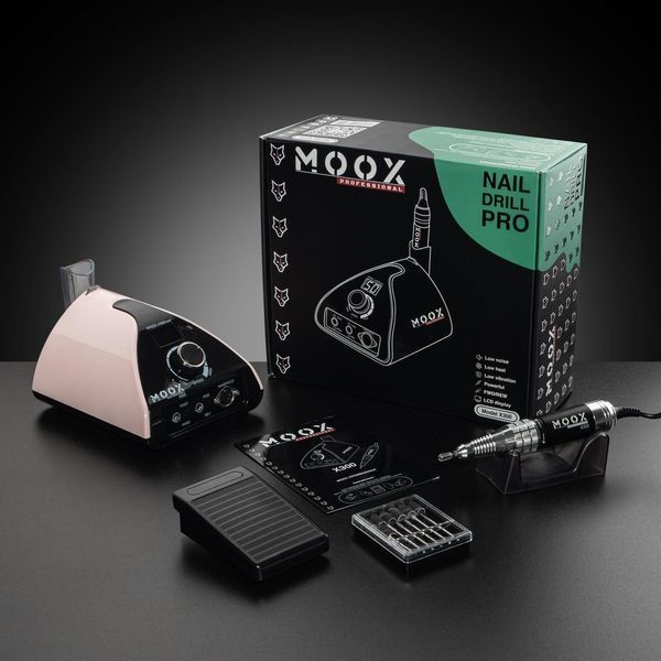 Фрезер Мокс X300 на 70W - 50000 об/хв (рожевий/pink) для зняття матеріалу та обробки кутикули 000536 фото