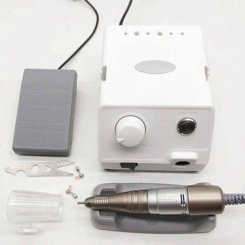 Фрезер Marathon Escort 3 на 45W - 35000 об/мин (белый) с ручкой SDE-H200 для маникюра и педикюра 000636 фото