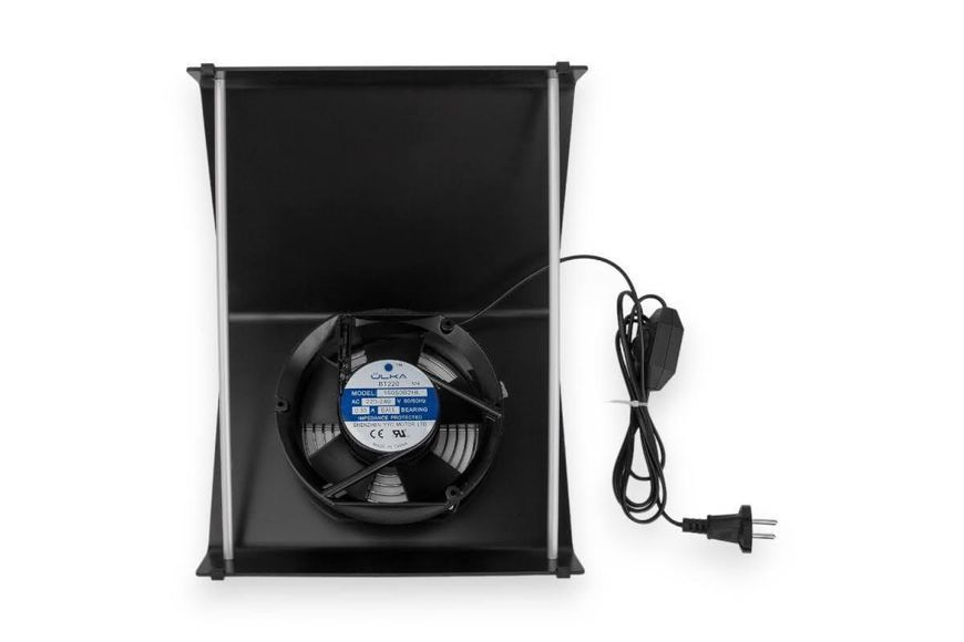 Настольная вытяжка черная Ulka Basic X2 (40W) для маникюра и педикюра с регулятором мощности ( +мешок ) 000735 фото