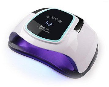 Лампа на две руки Sun BQ6-T UV/LED 108W (белая с зеленым) для сушки ногтей, гель-лака 000160 фото