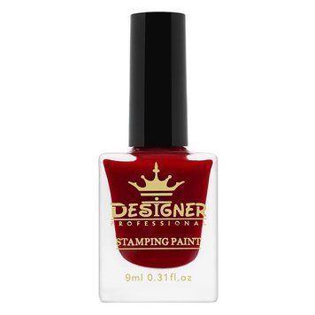 Лак-фарба Stamping Paint (Червона №5) Дизайнер на 9 мл для стемпінгу 003399 фото