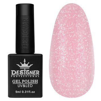 Кольорова камуфлююча база для нігтів Дизайнер "Sparkles Beauty" Color Base №124, 9 мл 006363 фото
