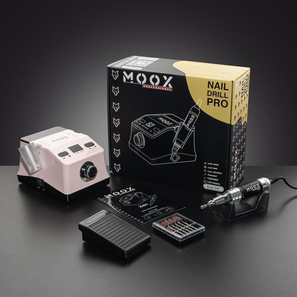 Фрезер Мокс X401 на 70W - 50000 об/хв (рожевий/pink) для манікюру та педикюру 000548 фото