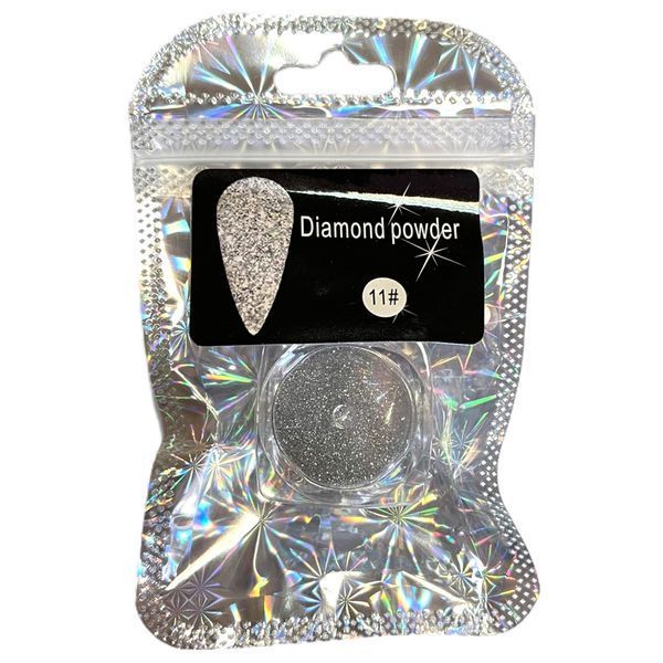 Світловідбиваюча втирка №11 (присипка, блиск) Diamond Powder для дизайну нігтів 003920 фото