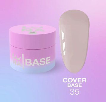 Кольорова база для гель-лаку LunaMoon Cover Base №35 30 мл 000028 фото