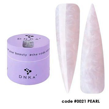 Моделирующий гель DNKa' Builder Gel #0021 Pearl на 15 мл для укрепления ногтей 003131 фото